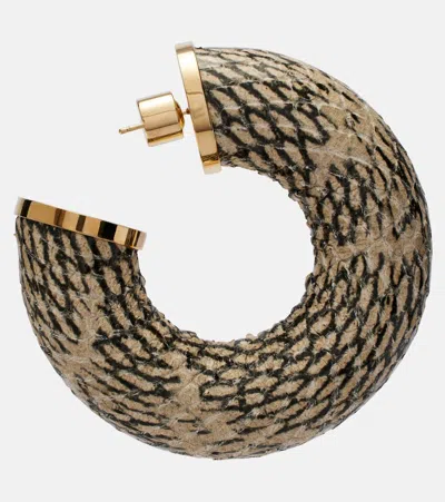 THE MOJAVE蛇纹效果圈形耳环