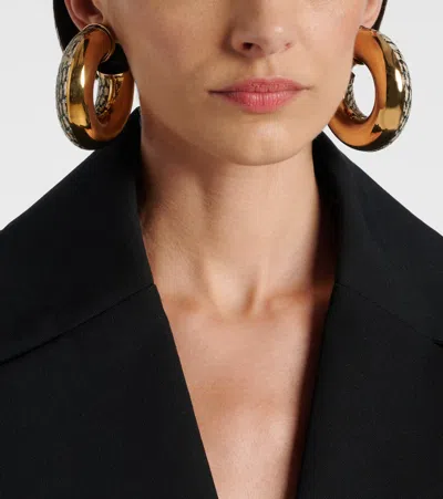 THE MOJAVE蛇纹效果圈形耳环