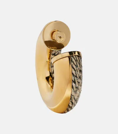 THE MOJAVE蛇纹效果圈形耳环