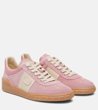 Valentino Garavani Sneakers Upvillage In Pelle Scamosciata Multicolor Donna In Neutral
