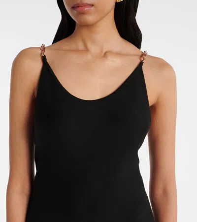 Gabriela Hearst Adeona Chain-detailed Silk Maxi Dress In Black