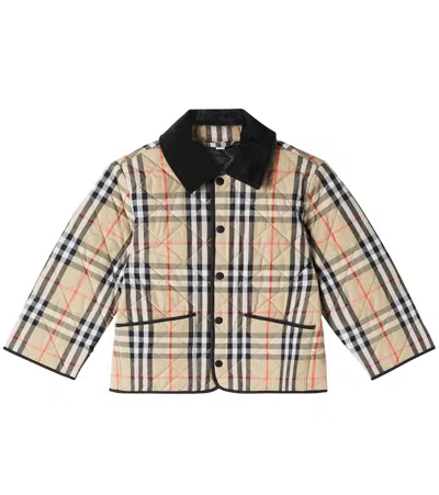 Burberry Boy's Milo Check Quilted Jacket