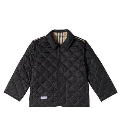 Burberry Boy's Milo Check Quilted Jacket