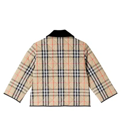 Burberry Boy's Milo Check Quilted Jacket