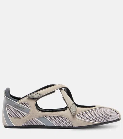 Attico Floor 01 Flat Ballerina In Gray