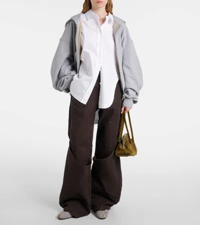 Attico Floor 01 Flat Ballerina In Gray