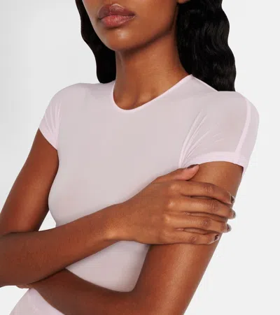 Wardrobe.nyc Wardrobe. Nyc Sheer Technical Bodysuit In Neutral