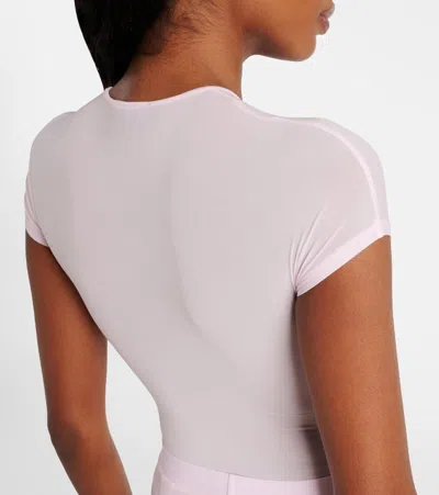 Wardrobe.nyc Wardrobe. Nyc Sheer Technical Bodysuit In Neutral