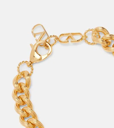 Valentino Garavani Crystal-embellished Coeur Royal Bracelet In Gold
