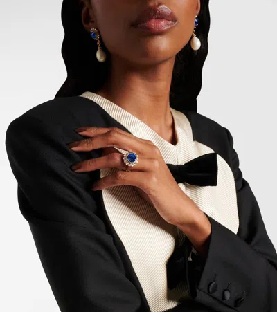 Valentino Vlogo Crystal-embellished Ring