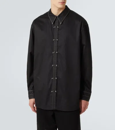 Lemaire Relaxed Fit Cotton Shirt In Black