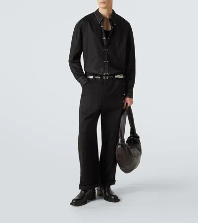 Lemaire Relaxed Fit Cotton Shirt In Black