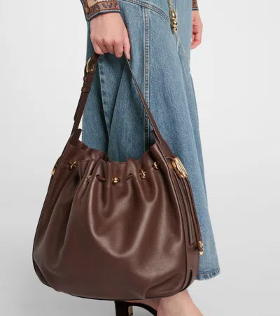 HALCYON L号皮革水桶包