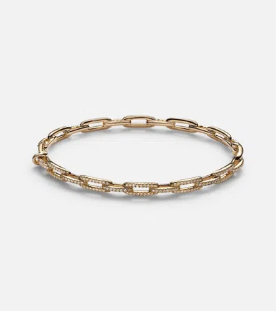David Yurman Stax Chain Link 18kt Gold Bracelet With Diamonds