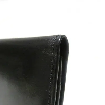 Pre-owned Dunhill Black Leather Long Wallet (bi-fold) ()