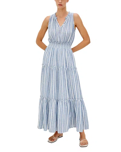 Rails Loulou Stripe Sleeveless Linen Blend Maxi Dress