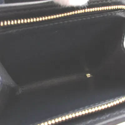 Pre-owned Gucci Beige Navy Canvas Leather Wallet (tri-fold) ()