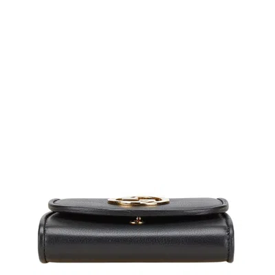 Pre-owned Gucci Black Gold Leather Shoulder Bag ()