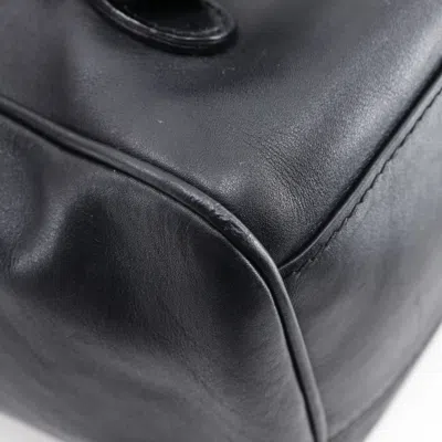Pre-owned Gucci Black Leather Backpack ()