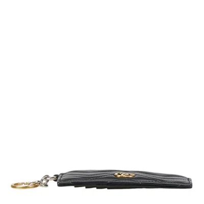 Pre-owned Gucci Black Leather Coin Purse/coin Case ()