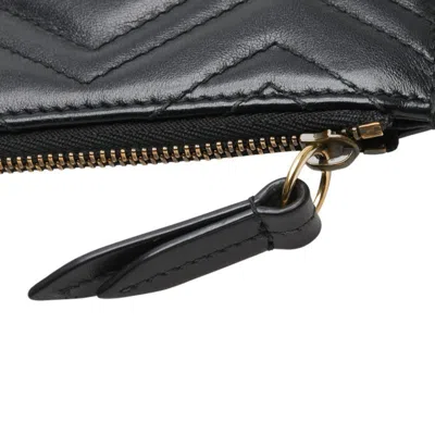 Pre-owned Gucci Black Leather Coin Purse/coin Case ()