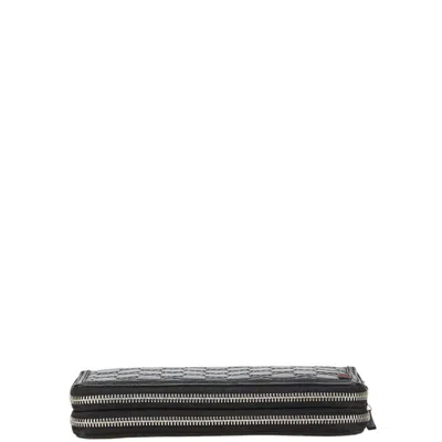 Pre-owned Gucci Black Leather Long Wallet (bi-fold) ()