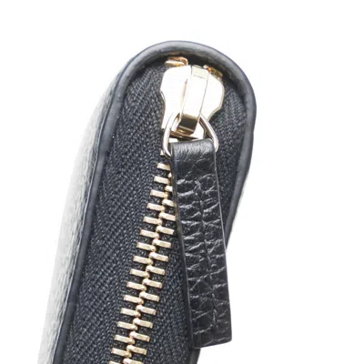 Pre-owned Gucci Black Leather Long Wallet (bi-fold) ()