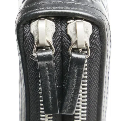 Pre-owned Gucci Black Leather Long Wallet (bi-fold) ()