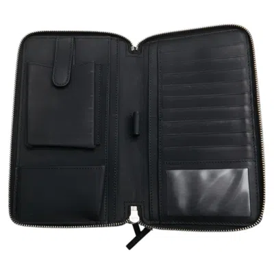 Pre-owned Gucci Black Leather Long Wallet (bi-fold) ()