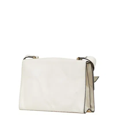 Pre-owned Gucci Gold Silver White Leather Shoulder Bag ()