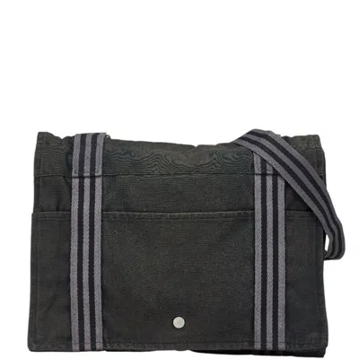 Pre-owned Hermes Black Canvas Shoulder Bag ()
