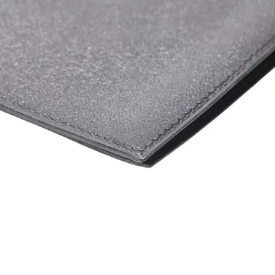 Pre-owned Hermes Black Leather Wallet (bi-fold) ()