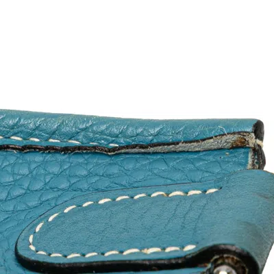 Pre-owned Hermes Blue Jean Taurillon Clemence Leather Shoulder Bag ()