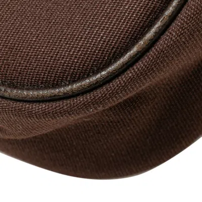 Pre-owned Hermes Colorado Brown Toile Officier Vache Liegee Leather Shoulder Bag ()