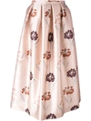 ROCHAS floral print full skirt,드라이크리닝전용