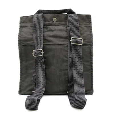 Pre-owned Hermes Gray Nylon Canvas Backpack ()