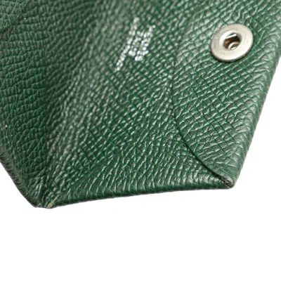 Pre-owned Hermes Green Vert Epsom Leather Coin Purse/coin Case ()