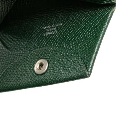 Pre-owned Hermes Green Vert Epsom Leather Coin Purse/coin Case ()