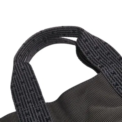 Pre-owned Hermes Her Line Gray Canvas Handbag Tote Bag ()