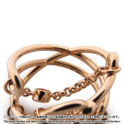 Pre-owned Hermes Pink Band Ring ()