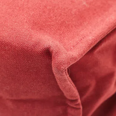 Pre-owned Hermes Red Color Canvas Clutch Bag ()