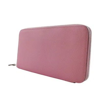 Pre-owned Hermes Silk'in Pink Rose Confetti Epsom Leather Long Wallet (bi-fold) ()