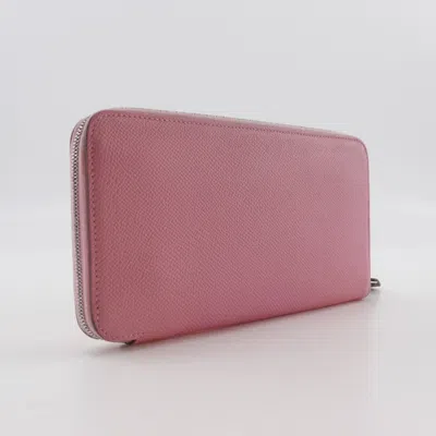 Pre-owned Hermes Silk'in Pink Rose Confetti Epsom Leather Long Wallet (bi-fold) ()