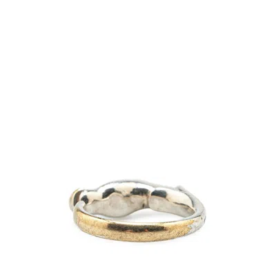 Pre-owned Hermes Silver Metal Band Ring ()