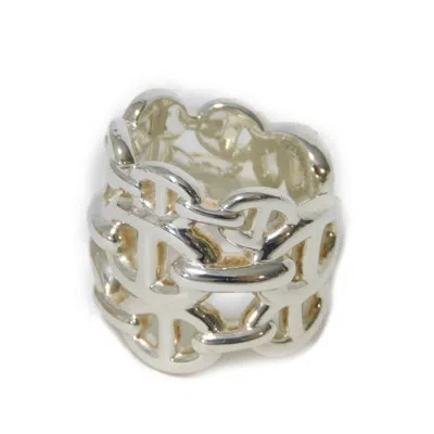 Pre-owned Hermes Silver Silver 925 Band Ring ()