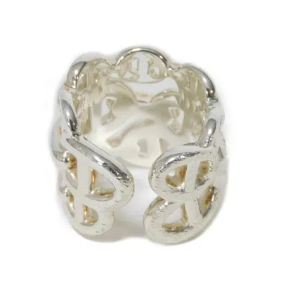 Pre-owned Hermes Silver Silver 925 Band Ring ()