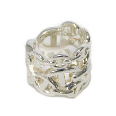 Pre-owned Hermes Silver Silver 925 Band Ring ()