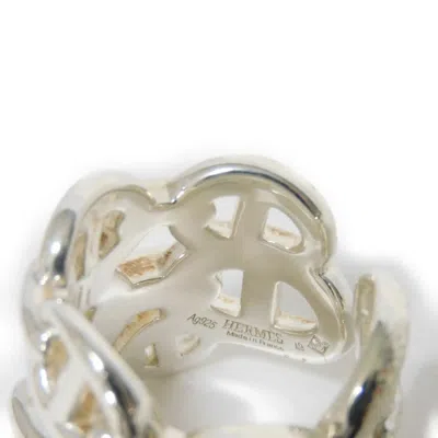 Pre-owned Hermes Silver Silver 925 Band Ring ()