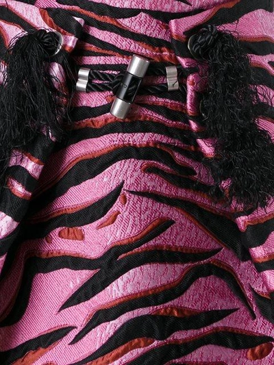 Shop Kenzo 'tiger Stripes' Skirt - Black