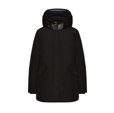 Woolrich Black Arctic Parka Jackets In Black